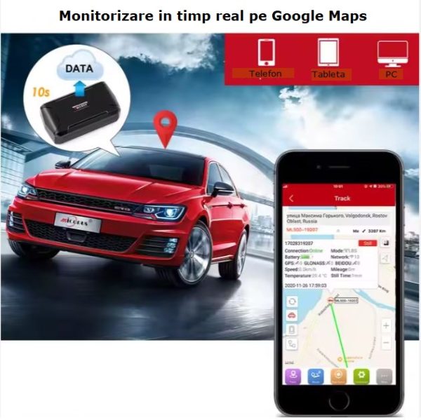 GPS Tracker Micodus ML500 – Monitorizare Profesională, Precizie Ridicată, Autonomie Mare, Rezistență IP67 - imagine 3
