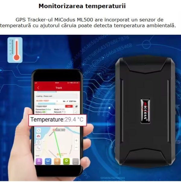 GPS Tracker Micodus ML500 – Monitorizare Profesională, Precizie Ridicată, Autonomie Mare, Rezistență IP67 - imagine 5