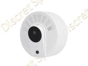 Camera ascunsa Wi-Fi LS008 in detector de fum fals, Full HD 1080p, Viziune nocturna, Detectie PIR, Audio, Control prin aplicatie, Autonomie pana la 2 ani