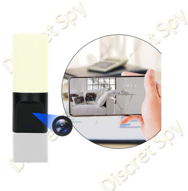 Smart Lampa de Perete Tuya 017 cu Camera Wi‑Fi Full HD – Rotire 300°, Comunicare Bidirectionala si LED IR Invizibil - imagine 7