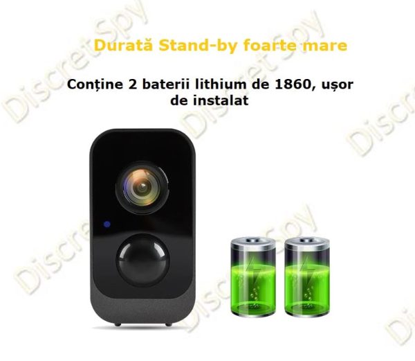 Camera Supraveghere Wireless S2 cu Baterie Reincarcabila, Audio Bidirectional, 2K, IR Night Vision, IP66 - imagine 4