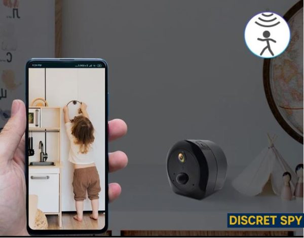 Camera IP S8 Wi Fi Mini 1080p, cu vedere nocturna, detectie miscare – design ultra-discret - culoare alb - imagine 4