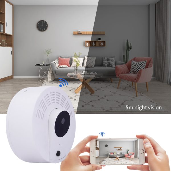 Camera ascunsa Wi-Fi LS008 in detector de fum fals, Full HD 1080p, Viziune nocturna, Detectie PIR, Audio, Control prin aplicatie, Autonomie pana la 2 ani - imagine 7
