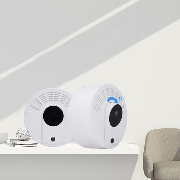 Camera ascunsa Wi-Fi LS008 in detector de fum fals, Full HD 1080p, Viziune nocturna, Detectie PIR, Audio, Control prin aplicatie, Autonomie pana la 2 ani - imagine 4