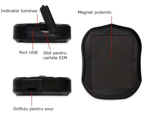 GPS Tracker Auto 2G TKSTAR Winnes TK905 – 5000 mAh, Magnet Puternic, Localizare GPS + LBS, IP65, Monitorizare in Timp Real, Aplicatie Android / iOS - imagine 5