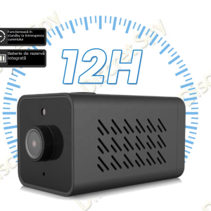 Camera de supraveghere Wi-Fi Mini WJ13, Full HD 1080p, viziune nocturna, detectie miscare si sunet, stocare microSD