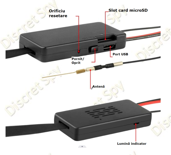 Modul camera spion C10 Wi-Fi Full HD 1080p – integrabil in obiecte, autonomie 5–7 ore, stocare pana la 128GB - imagine 4