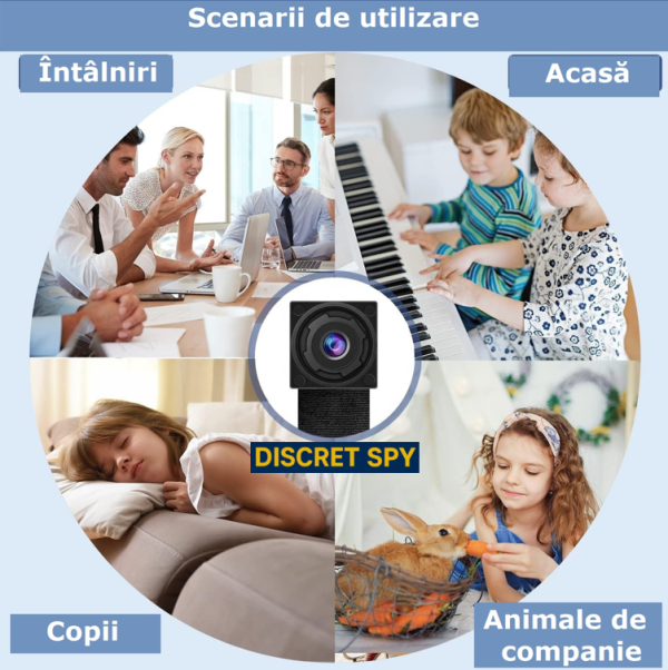 Modul camera spion C10 Wi-Fi Full HD 1080p – integrabil in obiecte, autonomie 5–7 ore, stocare pana la 128GB - imagine 8