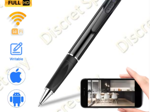 Pix stilou spion A57 cu camera HD 1080p, Wi-Fi, unghi 90°, inregistrare audio-video discreta