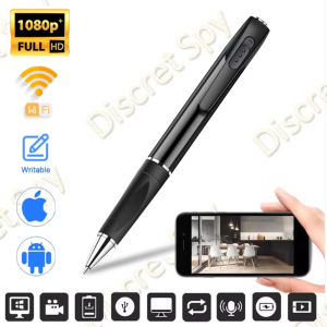 Pix stilou spion A57 cu camera HD 1080p, Wi-Fi, unghi 90°, inregistrare audio-video discreta