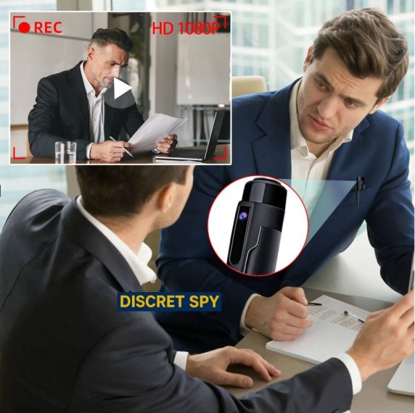 Pix stilou cu camera spion Full HD 1080p, model W10 Professional – inregistrare discreta, autonomie extinsa - imagine 10