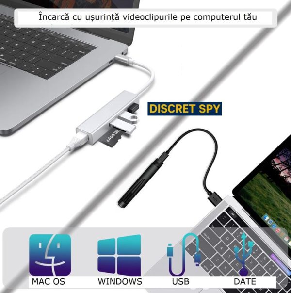 Pix stilou cu camera spion Full HD 1080p, model W10 Professional – inregistrare discreta, autonomie extinsa - imagine 9