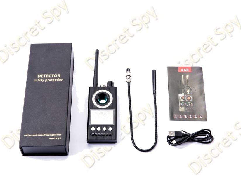 Detector portabil anti-spionaj K68 – detectează camere ascunse, microfoane, GPS și semnale wireless - imagine 14