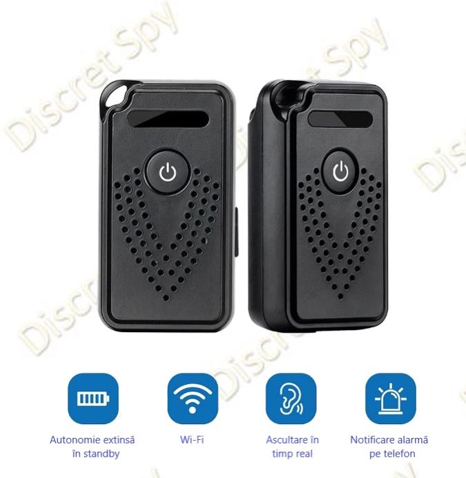 Mini Reportofon Wi-Fi AR01 – audio în timp real, activare la sunet, standby lung - imagine 10
