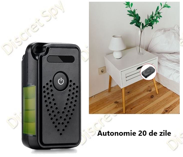 Mini Reportofon Wi-Fi AR01 – audio în timp real, activare la sunet, standby lung - imagine 8