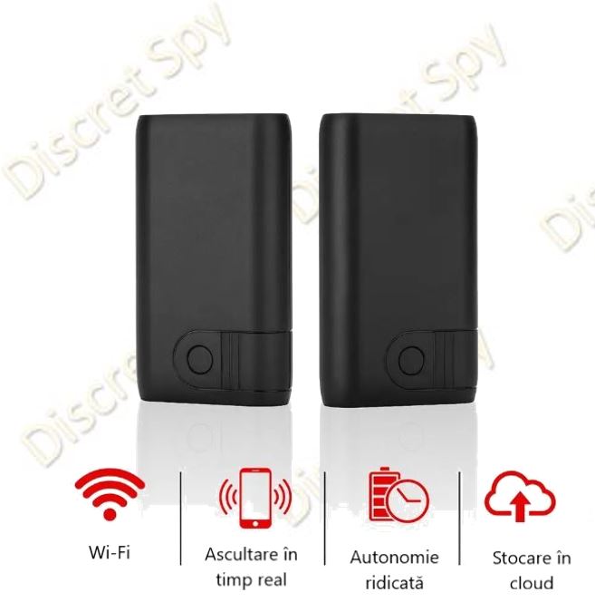 Reportofon Wi-Fi AR06, Baterie externă 7500 mAh, Standby până la 9 luni, magnet integrat