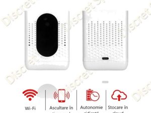 Reportofon Wi-Fi AR07 (Alb) – Standby până la 7 luni, Activare vocală, Ascultare LIVE de oriunde