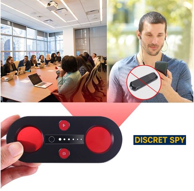 Detector Anti-Spy DE010 – Găsește camere ascunse și semnale wireless, vizor mare 3,6 cm - imagine 9