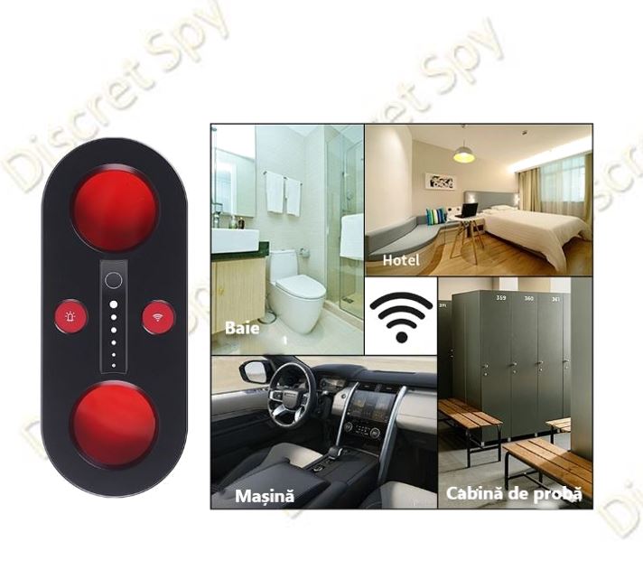 Detector Anti-Spy DE010 – Găsește camere ascunse și semnale wireless, vizor mare 3,6 cm - imagine 7
