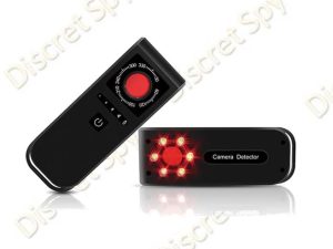 Detector camere ascunse DE01 – optic, LED IR, portabil (autonomie până la 25h)