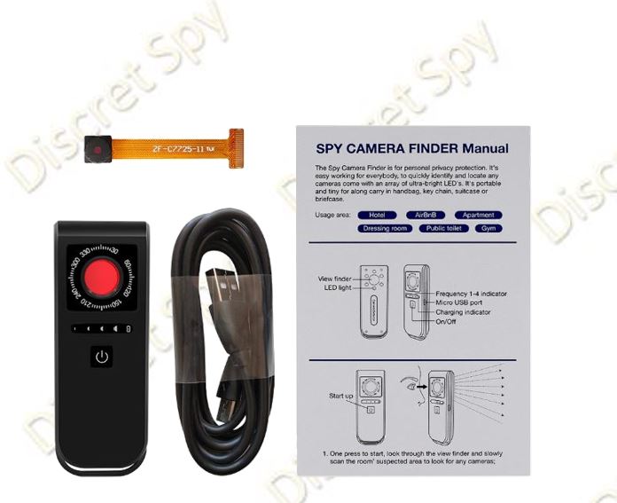 Detector camere ascunse DE01 – optic, LED IR, portabil (autonomie până la 25h) - imagine 7
