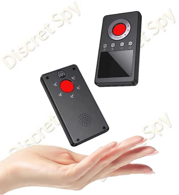 Detector anti-spionaj DE02 – 3-în-1: camere ascunse, semnale RF, magnet GPS - imagine 10