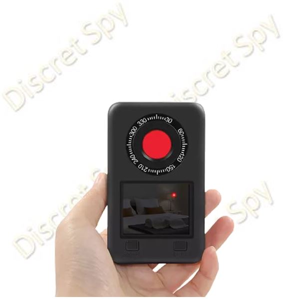 Detector anti-spionaj DE02 – 3-în-1: camere ascunse, semnale RF, magnet GPS - imagine 4