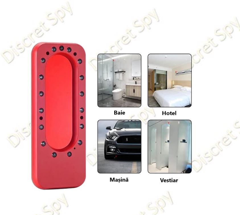 Detector Anti-spionaj RF DE09 – camere ascunse, LED-uri IR 940 nm, semnale 2G/3G/4G & Wi-Fi 2.4 GHz - imagine 8