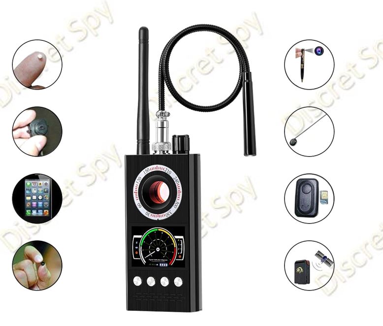 Detector portabil anti-spionaj K68 – detectează camere ascunse, microfoane, GPS și semnale wireless - imagine 4