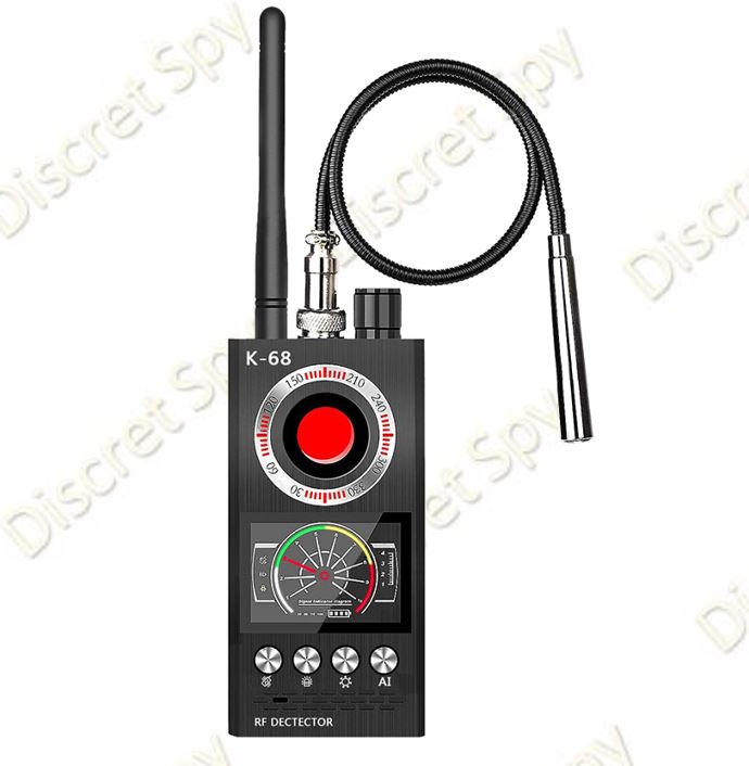 Detector portabil anti-spionaj K68 – detectează camere ascunse, microfoane, GPS și semnale wireless - imagine 13