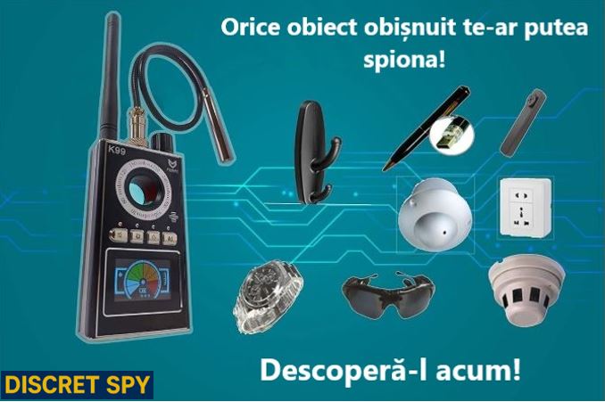 Detector portabil K99 – camere ascunse, microfoane, GPS, semnale wireless și magneți - imagine 8