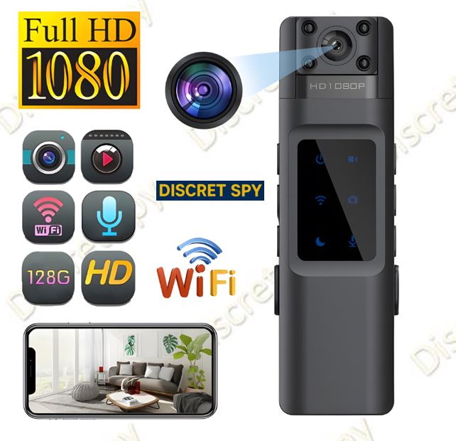 Cameră corporală L13 Wi-Fi, 1080p, Night Vision, 7–10h, lentilă rotativă - imagine 5
