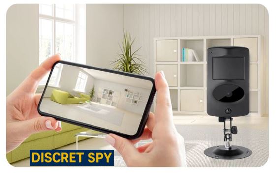 Cameră IP Wi-Fi LS011 (Negru) – disimulată în senzor PIR, 1080p, IR 5 m, unghi 145°, două căi, standby până la 1 an - imagine 2