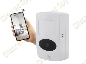 Cameră IP Wi-Fi TY011 (Alb) – disimulată în senzor PIR, aplicație Tuya, 1080p, IR 5 m, unghi 145°, două căi, standby până la 1 an