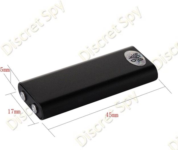 Mini Reportofon Q2 8GB, Activare vocală (VOR), buton unic, discret și portabil - imagine 15