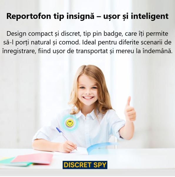 Mini reportofon Q3 8GB – activare vocală (VOR), un singur buton, sunet clar (WAV) - imagine 6