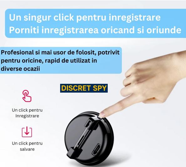 Mini reportofon Q3 8GB – activare vocală (VOR), un singur buton, sunet clar (WAV) - imagine 5