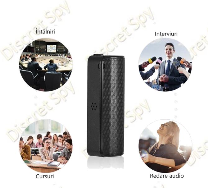 Reportofon Q70 16GB – Magnet puternic  Activare vocală (VOR)  Autonomie mare  USB-C  WAV - imagine 15