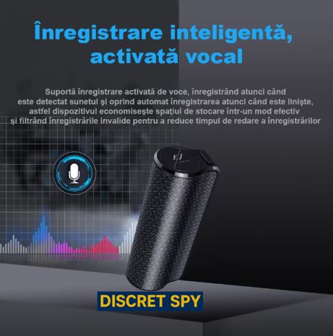 Reportofon Q70 16GB – Magnet puternic  Activare vocală (VOR)  Autonomie mare  USB-C  WAV - imagine 7