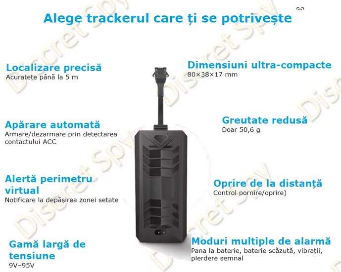 GPS Tracker Auto & Moto TKSTAR / WINNES TK806 4G, Localizare în timp real, Oprire motor la distanță, IP65 - imagine 4