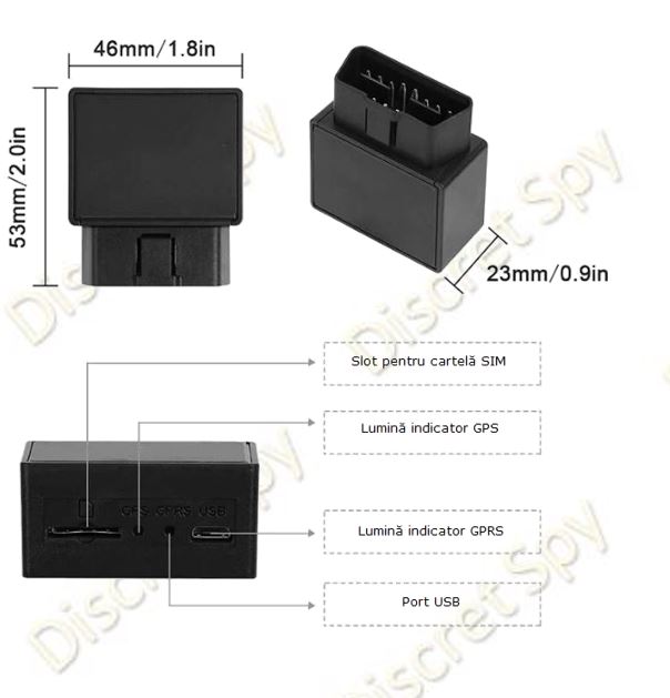 TKSTAR / WINNES GPS Tracker Auto TK816 4G cu OBD – Localizare în timp real, Plug & Play, Alarme inteligente - imagine 2