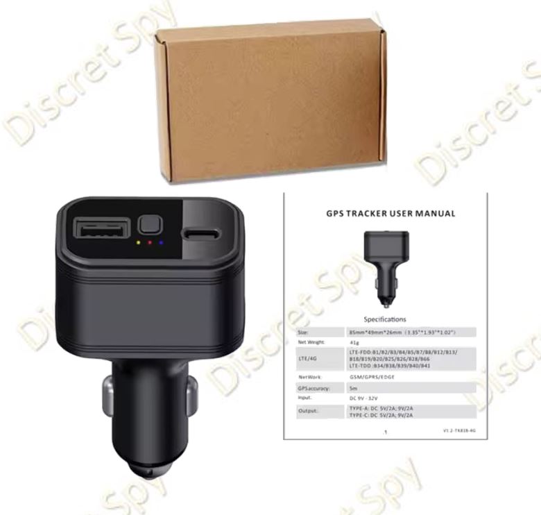 GPS Tracker Auto TK818 4G Winnes – Instalare instant la brichetă, Localizare în timp real, Buton SOS și Încărcător Auto - imagine 5