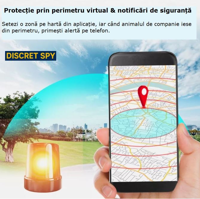 TK911 Pro 4G GPS Tracker pentru câini și pisici – Localizare precisă, Geofence, Baterie 700 mAh, rezistent la apă - imagine 3