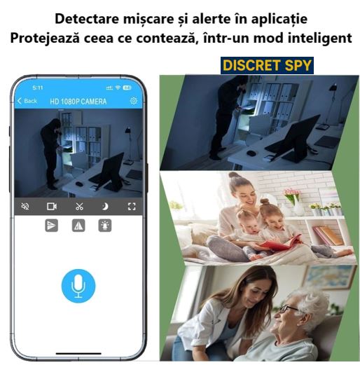 Cameră Wi-Fi ascunsă în încărcător USB A85 (EU) – 4K*, 1080p nativ, IR nocturn, control din aplicație - imagine 5