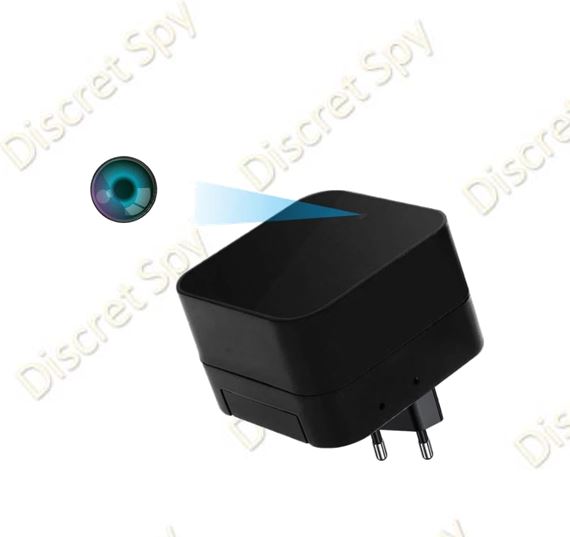 Cameră Wi-Fi ascunsă în încărcător USB A85 (EU) – 4K*, 1080p nativ, IR nocturn, control din aplicație