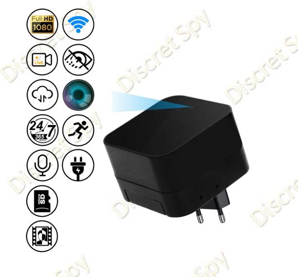 Cameră Wi-Fi ascunsă în încărcător USB A85 (EU) – 4K*, 1080p nativ, IR nocturn, control din aplicație - imagine 3