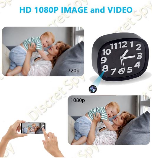 Cameră Wi-Fi tip ceas, cu înregistrare Full HD, vedere nocturnă și detectare a mișcării - imagine 10