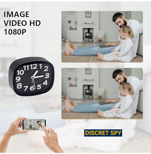 Cameră Wi-Fi tip ceas, cu înregistrare Full HD, vedere nocturnă și detectare a mișcării - imagine 5