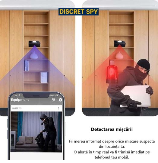 Cameră WiFi 1080p ascunsă în cutie de șervețele – monitorizare discretă cu detecție la mișcare - imagine 7