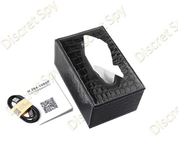 Cameră WiFi 1080p ascunsă în cutie de șervețele – monitorizare discretă cu detecție la mișcare - imagine 3